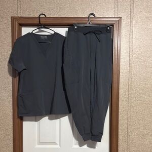 Gray Women's Scrub Set